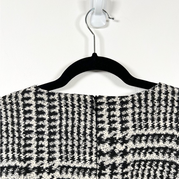 Zara Dress Womens Medium Black White Short Casual Party Lantern Sleeve Ladies - Picture 12 of 12